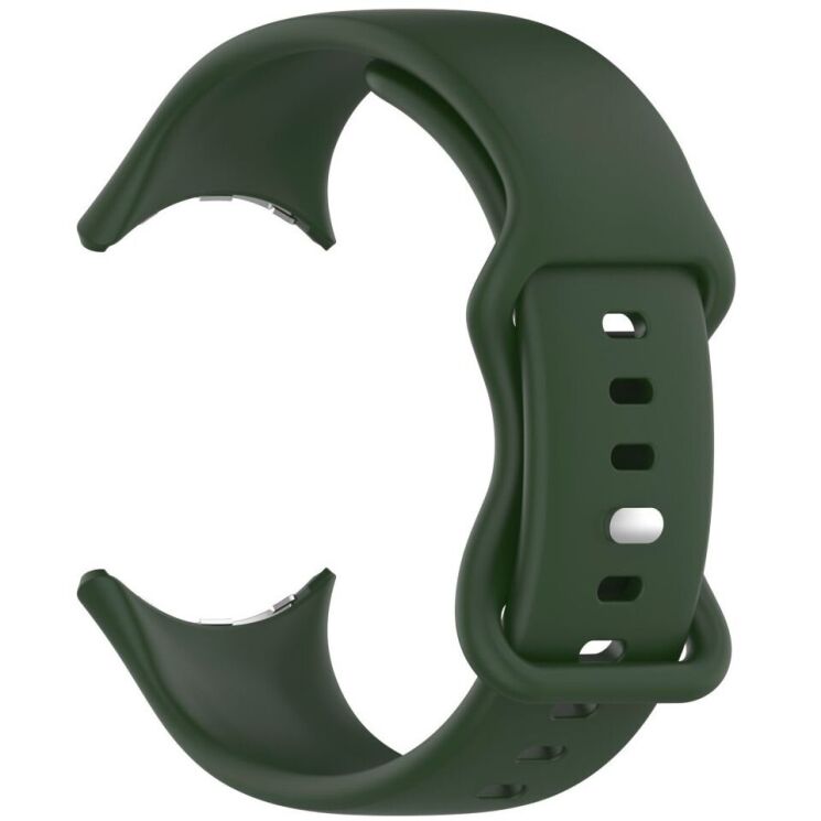 Ремешок Deexe Soft Touch для Google Pixel Watch 3 (45mm) - Army Green: фото 2 из 5
