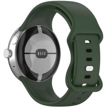 Ремешок Deexe Soft Touch для Google Pixel Watch 3 (45mm) - Army Green: фото 1 из 5