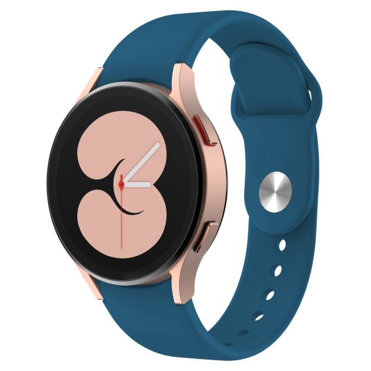 Ремінець Deexe Soft Touch для Samsung Galaxy Watch 5 (40/44mm) / 5 Pro (45mm) - Cyan: фото 1 з 3