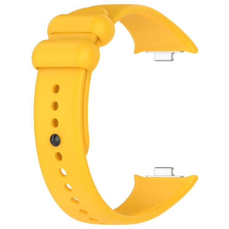 Ремешок Deexe Soft Touch для Xiaomi Redmi Watch 4 / Mi Smart Band 8 Pro / Band 9 Pro - Yellow: фото 2 из 10
