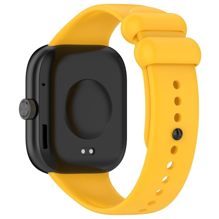 Ремешок Deexe Soft Touch для Xiaomi Redmi Watch 4 / Mi Smart Band 8 Pro / Band 9 Pro - Yellow: фото 1 из 10