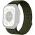 Ремешок Deexe Soft Weave для Apple Watch 49 / 46 / 45 / 44 / SE 44 / 42 (Series 1-3) / Ultra / Ultra 2 / Ultra 3 - Dark Green: фото 1 из 5