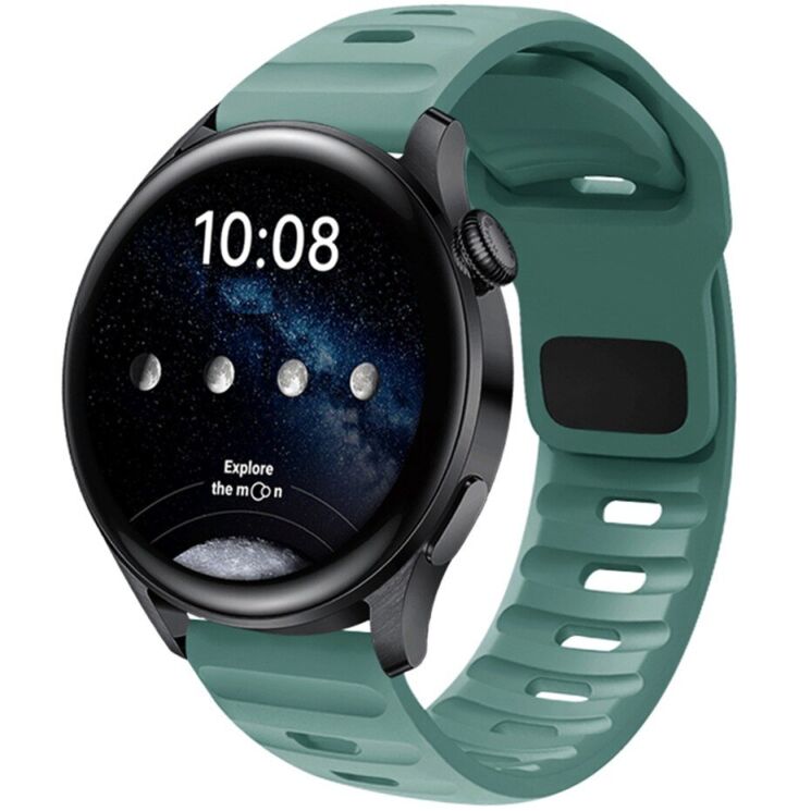 Ремінець Deexe Sport Band для годинників з шириною кріплення 20 мм - Green: фото 2 з 3