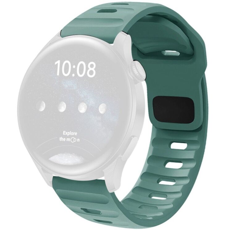 Ремінець Deexe Sport Band для годинників з шириною кріплення 20 мм - Green: фото 1 з 3