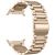 Ремешок Deexe Stainless Steel для Samsung Galaxy Watch 8 (40/44mm) / 8 Classic (43/47mm) / Ultra 2 - Retro Gold: фото 1 из 5
