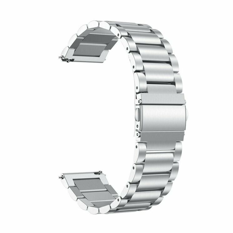 Ремінець Deexe Stainless Steel для Samsung Watch Active - Silver: фото 3 з 5