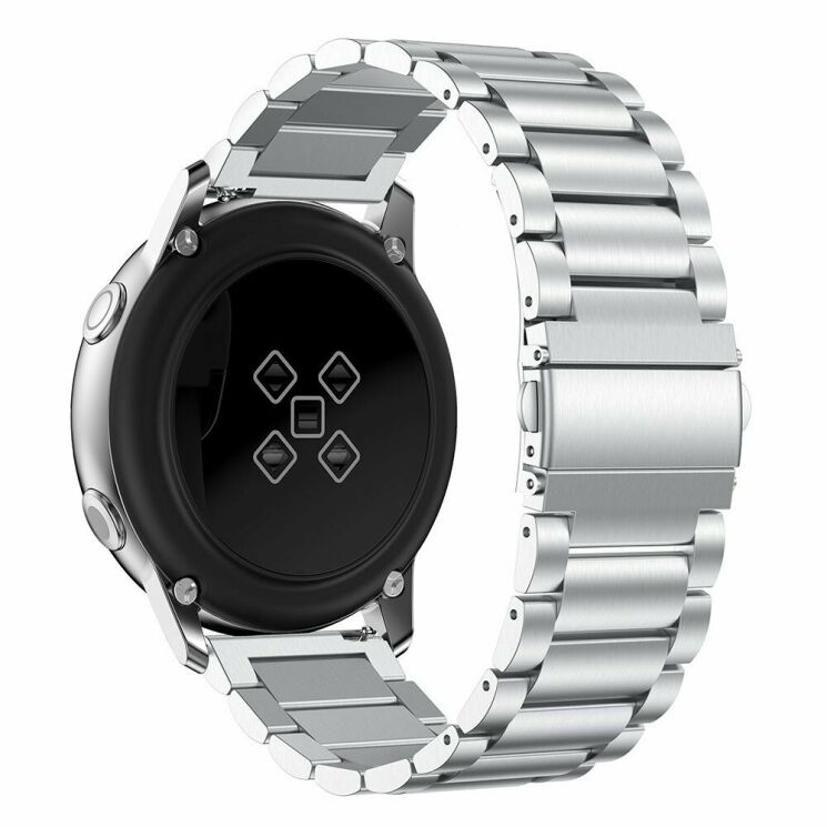 Ремінець Deexe Stainless Steel для Samsung Watch Active - Silver: фото 2 з 5