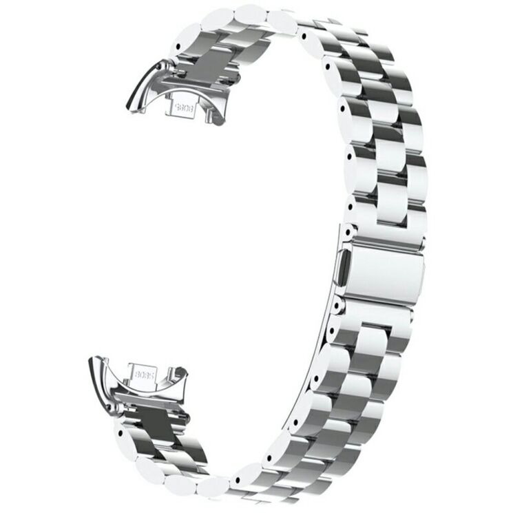 Ремешок Deexe Stainless Steel для Xiaomi Mi Smart Band 8 / 9 / 10 - Silver: фото 3 из 5