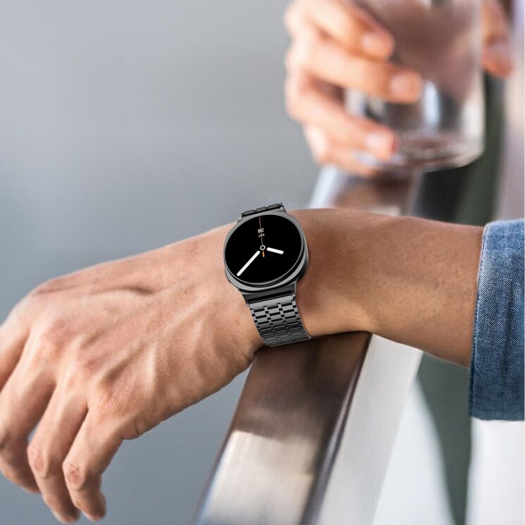 Ремінець Deexe Zenith для Samsung Galaxy Watch 8 (40/44mm) / 8 Classic - Silver: фото 7 з 9