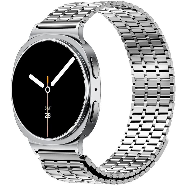 Ремінець Deexe Zenith для Samsung Galaxy Watch 8 (40/44mm) / 8 Classic - Silver: фото 2 з 9