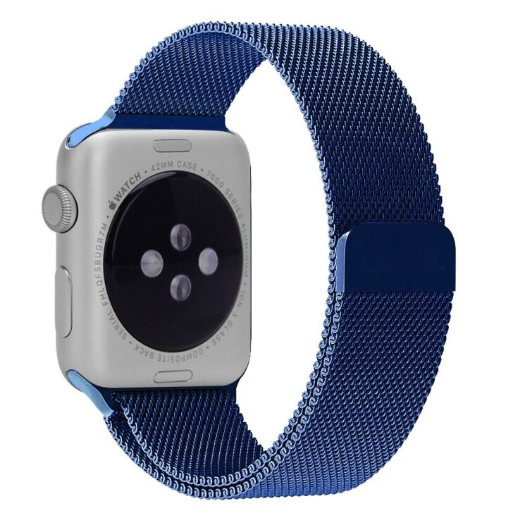 Ремешок JLT Milanese Stainless Steel для Apple Watch 46 / 45 / 44 / SE 44 / 42 (Series 1-3) / Ultra / Ultra 2 / Ultra 3 - Blue: фото 2 из 8