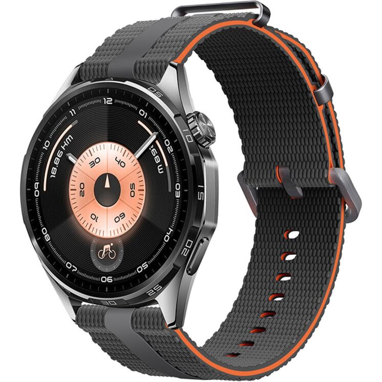Ремінець Reframe Sport Linear для годинників з шириною кріплення 22мм - Grey / Orange: фото 2 з 9