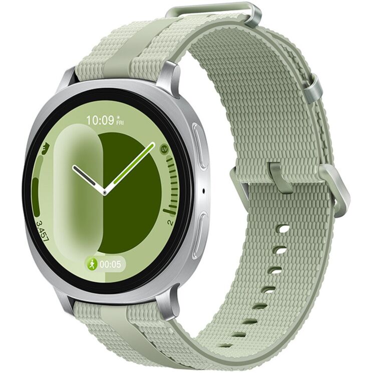 Ремінець Reframe Sport Linear для Samsung Galaxy Watch 8 (40/44mm) / 8 Classic - Grey / Green: фото 2 з 5