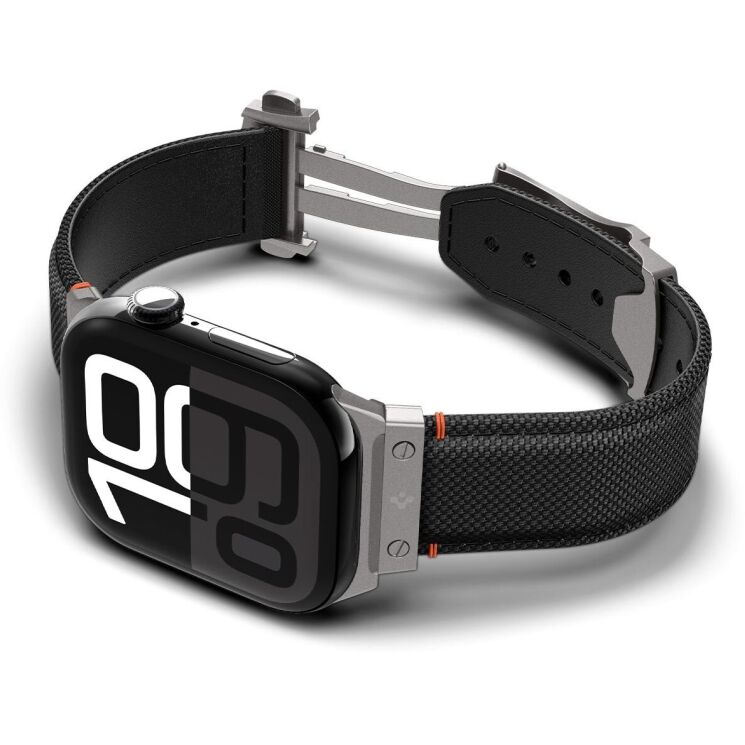 Ремінець Spigen Classic Fit (FW) для Apple Watch 46 / 45 / 44 / SE 44 / 42 (Series 1-3) / Ultra / Ultra 2 / Ultra 3 (AMP09304) - Black: фото 8 з 20