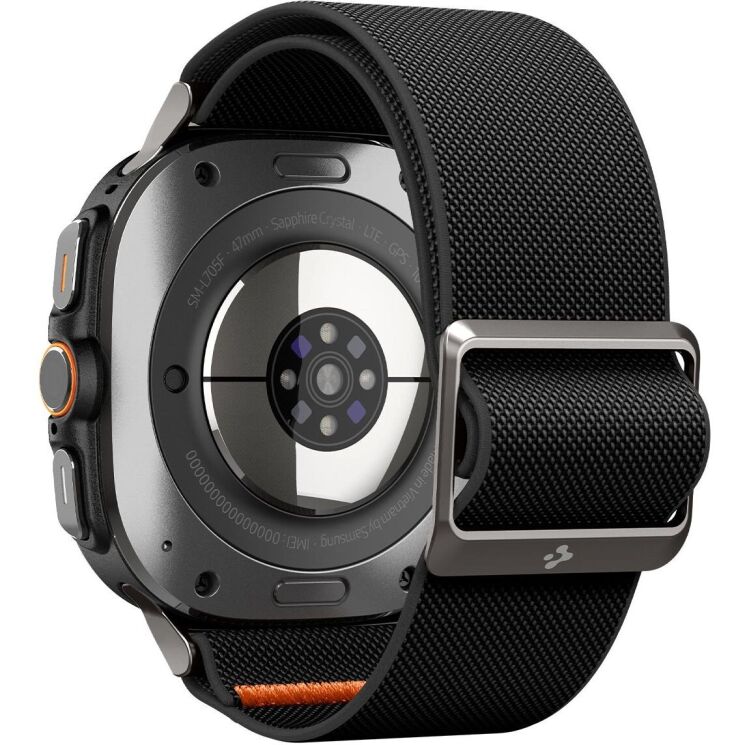 Ремешок Spigen (SGP) Lite Fit для Samsung Galaxy Watch Ultra (47mm) AMP08772 - Black: фото 3 из 16