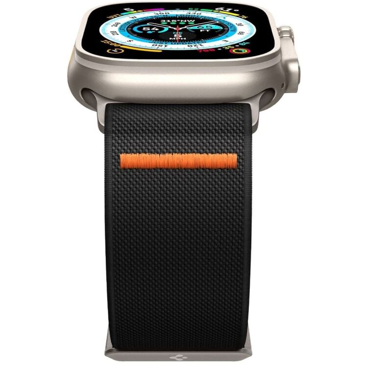 Ремешок Spigen (SGP) Lite Fit Ultra для Apple Watch 46 / 45 / 44 / SE 44 / 42 (Series 1-3) / Ultra / Ultra 2 (AMP05983) - Black: фото 3 из 20