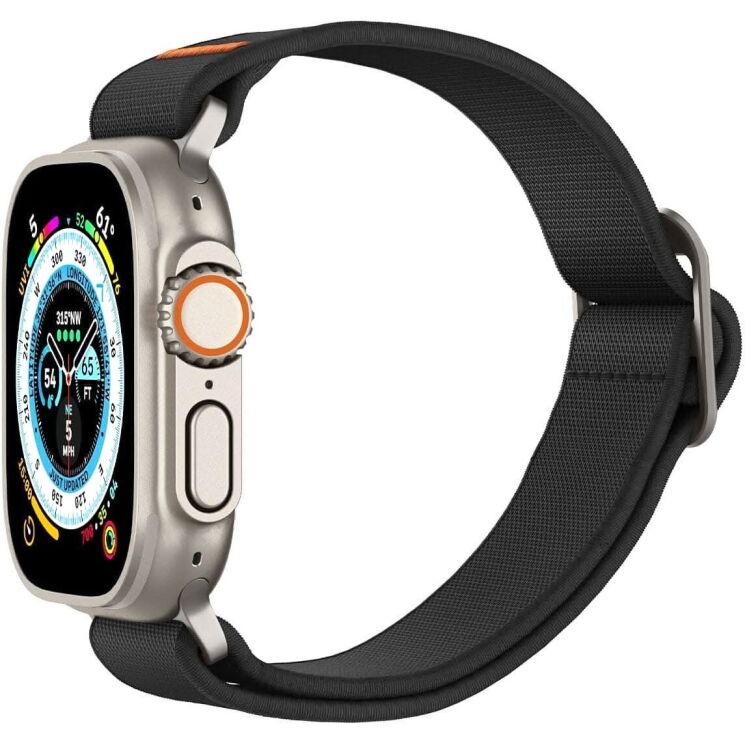 Ремешок Spigen (SGP) Lite Fit Ultra для Apple Watch 46 / 45 / 44 / SE 44 / 42 (Series 1-3) / Ultra / Ultra 2 (AMP05983) - Black: фото 5 из 20