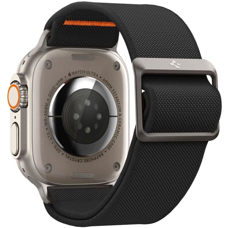 Ремешок Spigen (SGP) Lite Fit Ultra для Apple Watch 46 / 45 / 44 / SE 44 / 42 (Series 1-3) / Ultra / Ultra 2 (AMP05983) - Black: фото 6 из 20