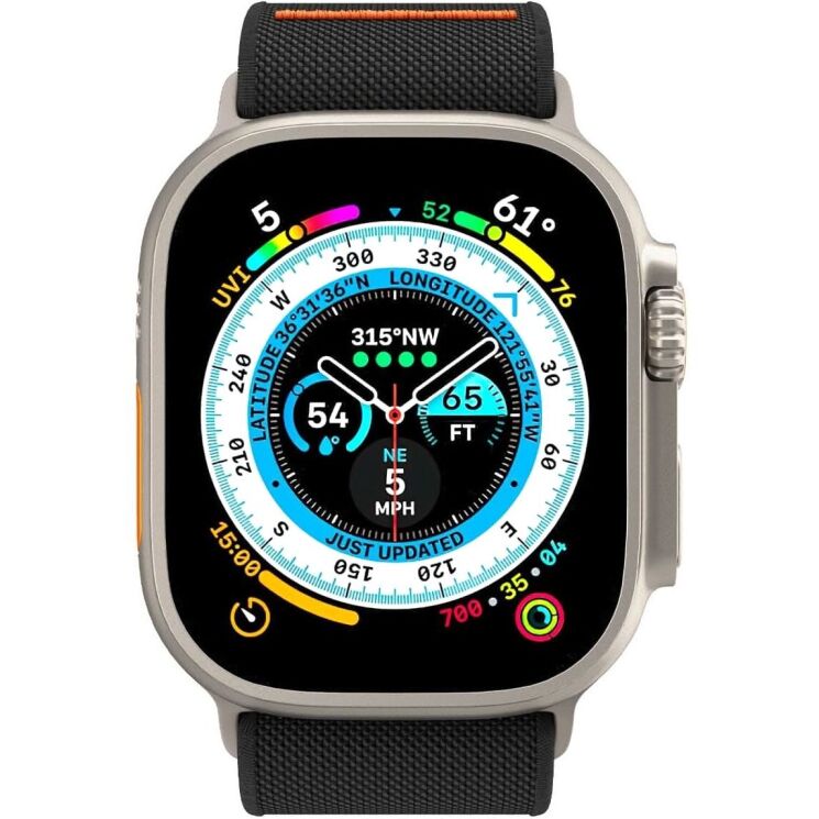 Ремешок Spigen (SGP) Lite Fit Ultra для Apple Watch 46 / 45 / 44 / SE 44 / 42 (Series 1-3) / Ultra / Ultra 2 (AMP05983) - Black: фото 2 из 20