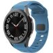 Ремешок Tech-Protect Silicone Line для Samsung Galaxy Watch 4 / 4 Classic / 5 / 5 Pro / 6 / 6 Classic / 7 / FE (5906302313624) - Blue (358219L). Фото 1 из 6