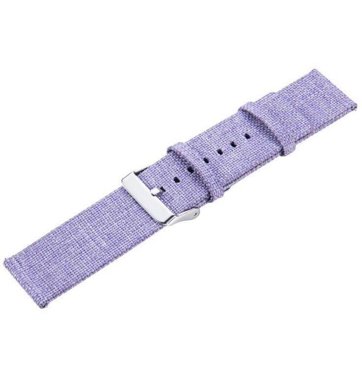 Ремінець UniCase Cloth Texture для Samsung Watch Active / Active 2 40mm / Active 2 44mm - Purple: фото 2 з 4