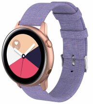 Ремінець UniCase Cloth Texture для Samsung Watch Active / Active 2 40mm / Active 2 44mm - Purple: фото 1 з 4