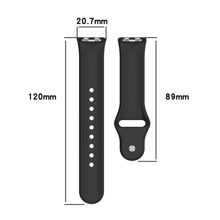 Ремешок UniCase Original Style для Huawei Band 11 Pro / Band 11 - Black: фото 6 из 7