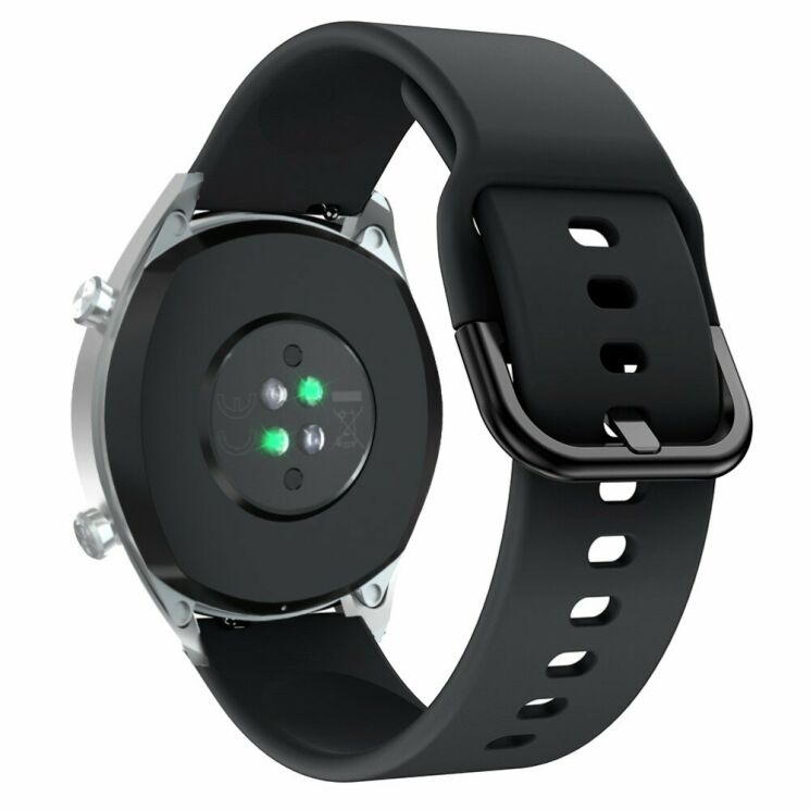 Ремешок UniCase Silicone Strap для Huawei Watch GT / Watch GT2 46mm / Watch GT 2e - Black: фото 2 из 6