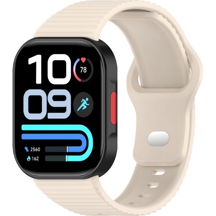Ремешок UniCase Silicone Strap для Xiaomi Redmi Watch 6 / 6 Active / 6 Lite / 5 / 4 - Starlight: фото 2 из 8