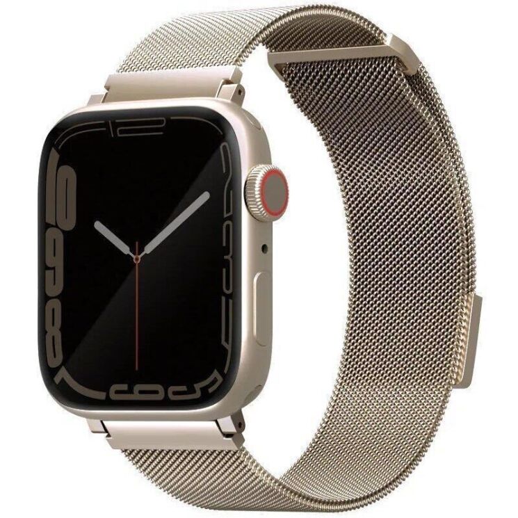 Ремешок UNIQ Dante для Apple Watch 46 / 45 / 44 / SE 44 / 42 (Series 1-3) / Ultra / Ultra 2 - Starlight: фото 1 из 4