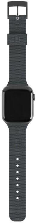 Ремінець URBAN ARMOR GEAR [U] Dot Silicone для Apple Watch 46 / 45 / 44 / SE 44 / 42 (Series 1-3) / Ultra / Ultra 2 / Ultra 3 (19249K314040) - Black: фото 2 з 6