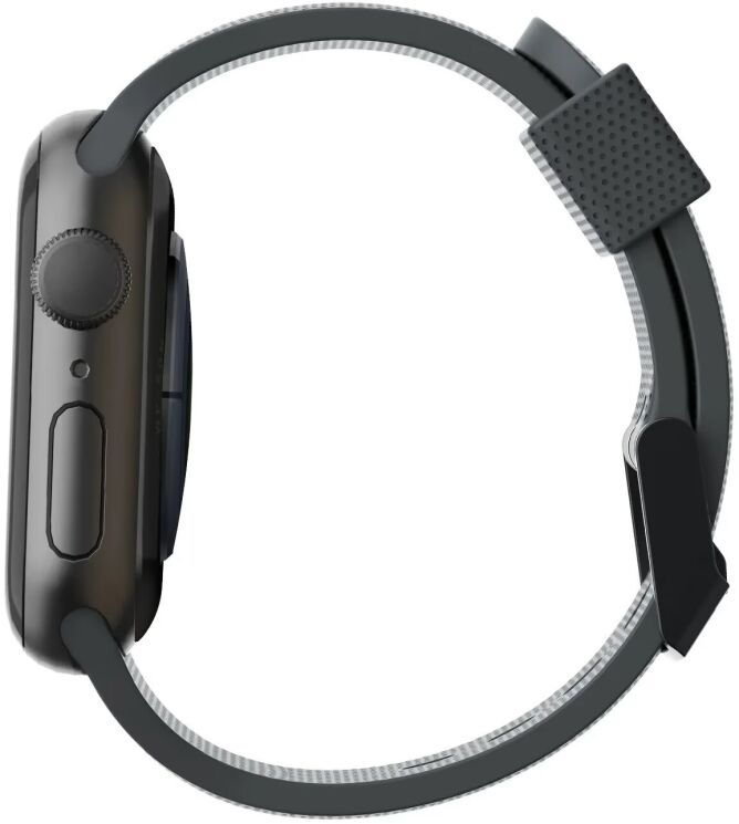 Ремінець URBAN ARMOR GEAR [U] Dot Silicone для Apple Watch 46 / 45 / 44 / SE 44 / 42 (Series 1-3) / Ultra / Ultra 2 / Ultra 3 (19249K314040) - Black: фото 5 з 6