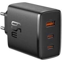 Сетевое зарядное устройство Baseus Cube Pro 2C+U (65W) P10152301113-00 - Black: фото 1 из 23