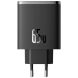 Сетевое зарядное устройство Baseus Cube Pro 2C+U (65W) P10152301113-00 - Black (960192B). Фото 3 из 23