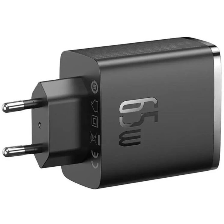 Сетевое зарядное устройство Baseus Cube Pro 2C+U (65W) P10152301113-00 - Black: фото 5 из 23