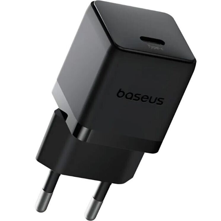 Сетевое зарядное устройство Baseus Palm 1C (20W) + кабель Type-C to Type-C (P10111602113-01) - Black: фото 2 из 14