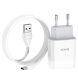 Сетевое зарядное устройство Hoco C72A (1USB, 2.1A) + кабель Type-C - White (141667W). Фото 2 из 11