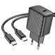 Сетевое зарядное устройство Hoco CS22A Value PD30W + кабель Type-C to Type-C - Black (960112B). Фото 2 из 9