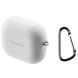 Силиконовый чехол Deexe Silicone Case (FH) для Samsung Galaxy Buds 3 / Buds 3 Pro - White (360901W). Фото 1 из 10