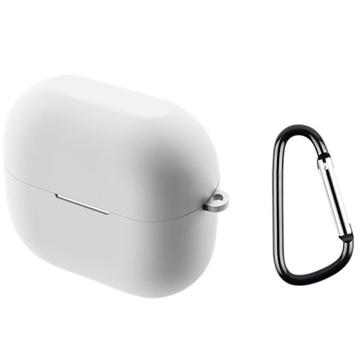 Силиконовый чехол Deexe Silicone Case (FH) для Samsung Galaxy Buds 3 / Buds 3 Pro - White: фото 1 из 10
