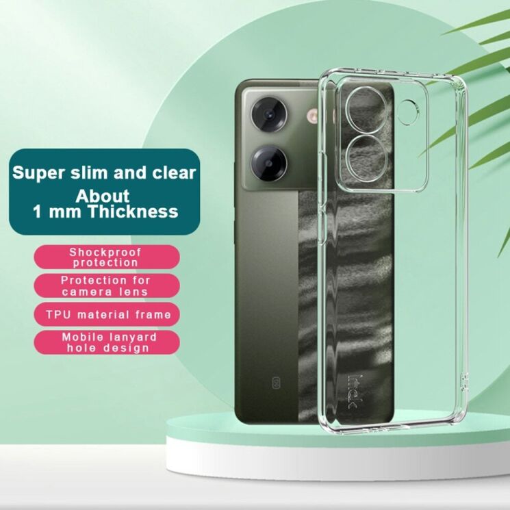 Силиконовый чехол IMAK UX-5 Series для Xiaomi Poco M7 Pro - Transparent: фото 3 из 9