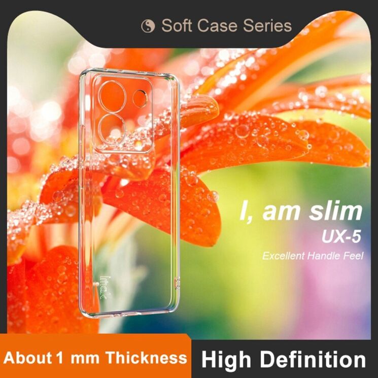 Силиконовый чехол IMAK UX-5 Series для Xiaomi Poco M7 Pro - Transparent: фото 4 из 9