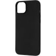 Силиконовый (TPU) чехол ArmorStandart Matte Slim Fit для Apple iPhone 15 Plus - Black (329429B)