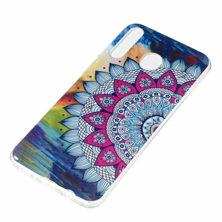 Силиконовый (TPU) чехол Deexe LumiCase для Samsung Galaxy M30 (M305) / A40s (A407) - Flower Pattern: фото 3 из 6