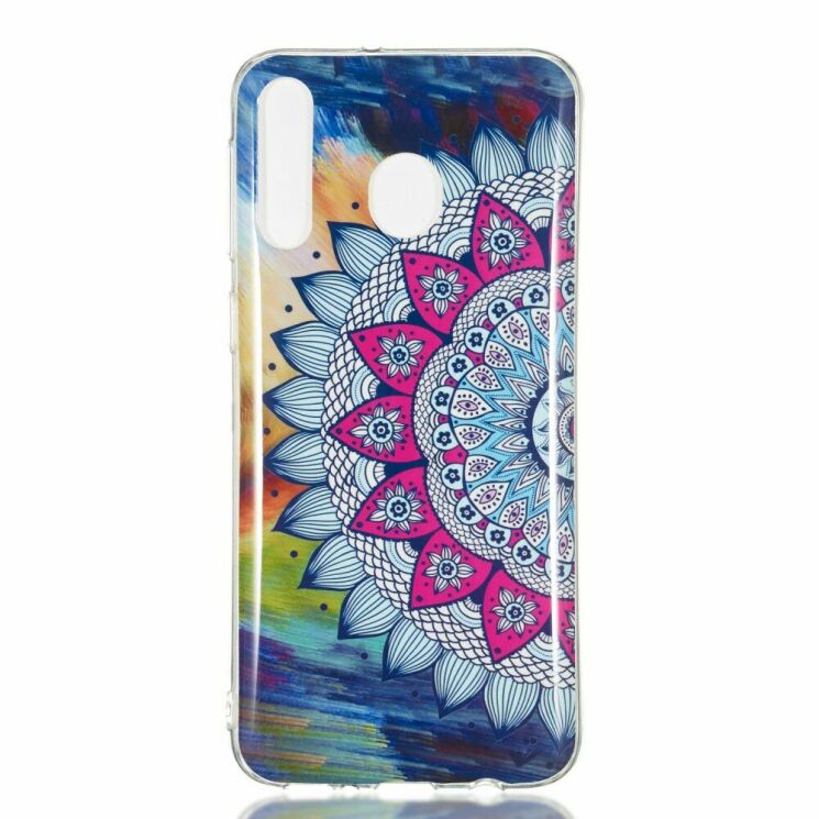 Силиконовый (TPU) чехол Deexe LumiCase для Samsung Galaxy M30 (M305) / A40s (A407) - Flower Pattern: фото 2 из 6
