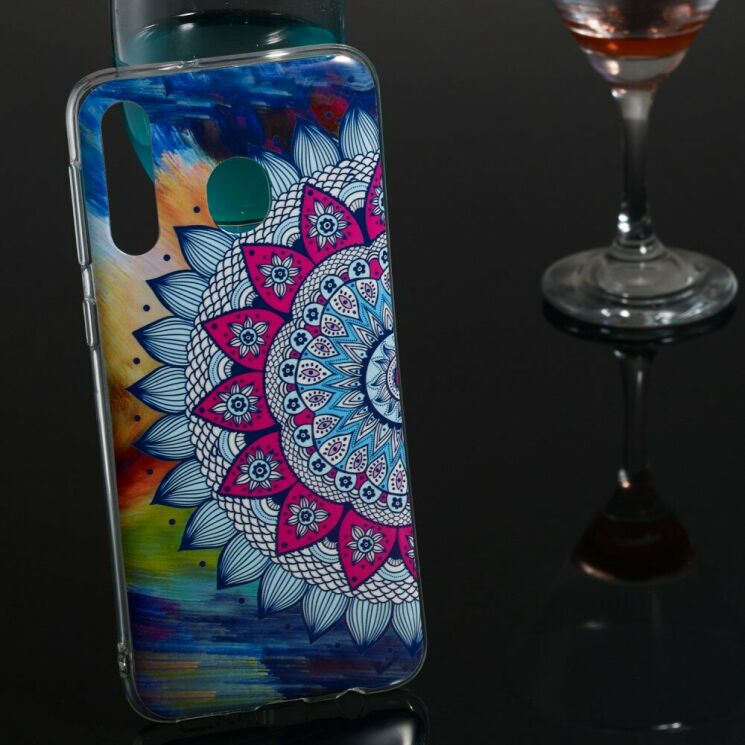 Силиконовый (TPU) чехол Deexe LumiCase для Samsung Galaxy M30 (M305) / A40s (A407) - Flower Pattern: фото 5 из 6