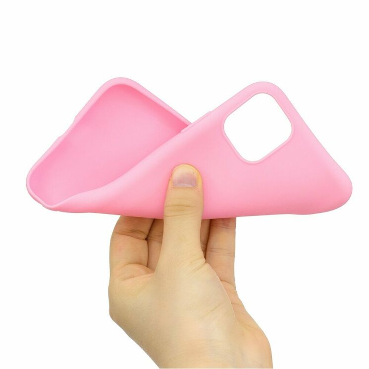 Силіконовий (TPU) чохол Deexe Matte Case для Apple iPhone 11 - Pink: фото 4 з 5