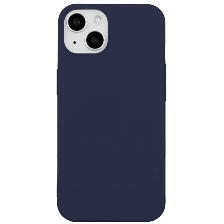 Силіконовий (TPU) чохол Deexe Matte Case для Apple iPhone 15 Plus - Blue: фото 1 з 5