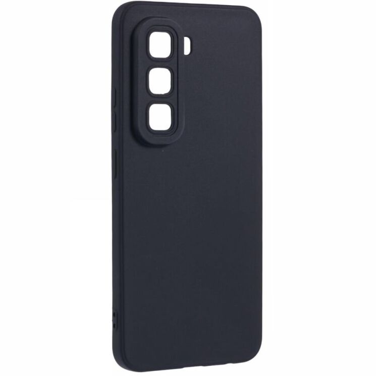 Силиконовый (TPU) чехол Deexe Matte Case для Infinix Hot 50 Pro - Black: фото 3 из 6