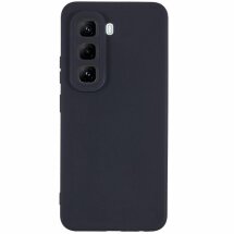 Силіконовий (TPU) чохол Deexe Matte Case для Infinix Hot 50 Pro - Black: фото 1 з 6